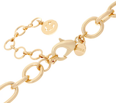 C. Wonder 18" Layered Gold Tone Chain Necklace with Status "C" Station