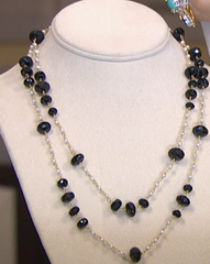 Rarities Fine Jewelry with Carol Brodie Faceted Gemstone and Bead Layering Necklace, 40"