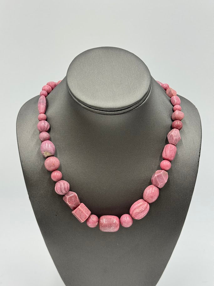 Jay King Sterling Silver Rhodonite Graduated Beaded Necklace, 18"
