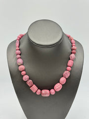 Jay King Sterling Silver Rhodonite Graduated Beaded Necklace, 18"