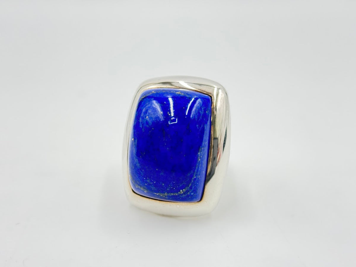 Jay King Sterling Silver Dome Lapis Lazuli Statement Ring, Size 6