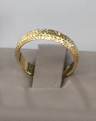 Bianca Milano Sterling Silver Goldclad Diamond-Cut Band Ring, Size 5