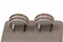 Colleen Lopez Sterling Silver 0.25ctw Champagne Diamond Rope Band Ring, Size 5