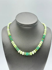 Jay King Sterling Silver Green Chrysoprase Beaded Necklace, 18"