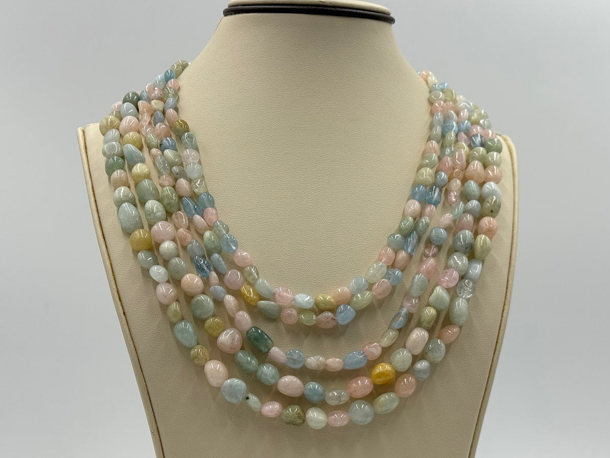 Jay King Sterling Silver Multistone 5-strand Necklace, 18"