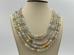 Jay King Sterling Silver Multistone 5-strand Necklace, 18"