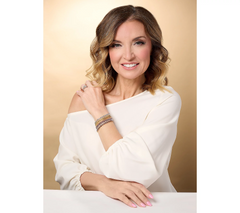 Affinity Gems  Sterling Silver Oval Cut Peridot Tennis Bracelet Small