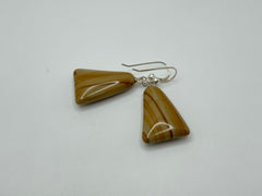 Jay King Sterling silver Picture Jasper Triangle Drop Earrings, 1-1/2"