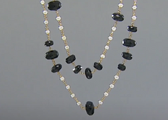 Rarities Fine Jewelry with Carol Brodie Faceted Gemstone and Bead Layering Necklace, 40"