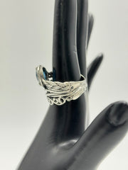 Or Paz Sterling Silver Pear Shaped London Blue Topaz Ring, Size 10