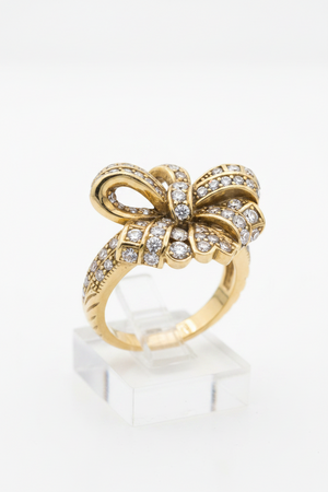 Heidi Daus "Ravishing Ribbon" Clear Crystal Ring, Size 11