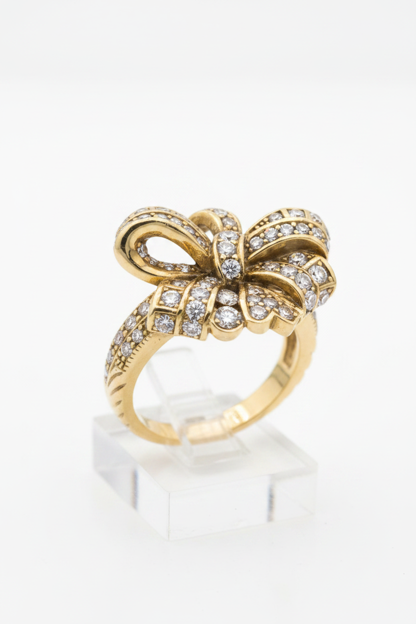Heidi Daus "Ravishing Ribbon" Clear Crystal Ring, Size 11