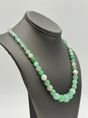 Jay King Sterling Silver Faceted Chrysoprase Beaded Necklace 18” | Artisan Southwestern Design