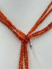 Colleen Lopez Sterling Silver Citrine & Pearl Beaded Lariat Necklace, 44"