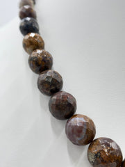 Jay King Sterling Silver Faceted Jasper Beaded Necklace 18” | Artisan Southwestern Design