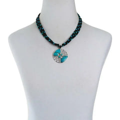 Jay King Sterling Silver Gallery Collection Andean Blue Turquoise Pendant & Necklace 20"