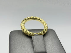 Bellezza Bronze 4mm Diamond-cut Band Stack Ring, Size 5