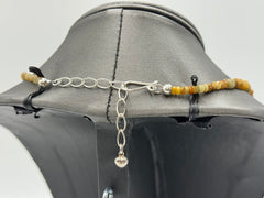 Jay King Sterling Silver Yellow Sapphire Bead Necklace 18"