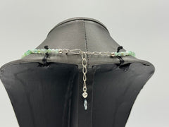 Jay King Sterling Silver Faceted Chrysoprase Beaded Necklace 18” | Artisan Southwestern Design