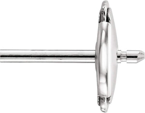 Duhaas Protektor LAPOSET Sterling Silver Earring Push Back with Double Notch Post – Secure Jewelry Clutch (1 Back & 1 Post)