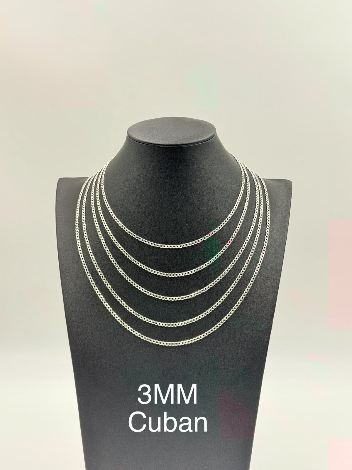 Sterling Silver, 925 Curb Chain Necklace, 22" 3mm