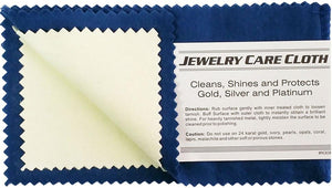 Jewelry Care Polishing Cloth for Silver, Gold, Brass & Jewelry Ã¢â‚¬â€œ Restores Shine