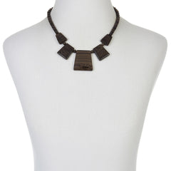 Jay King Sterling Silver Asian Chestnut Stone Necklace, 18"