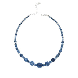 Jay King Sterling Silver Blue Opal Bead Necklace â€“ 18â€³ + 2Â¾â€³ Extender