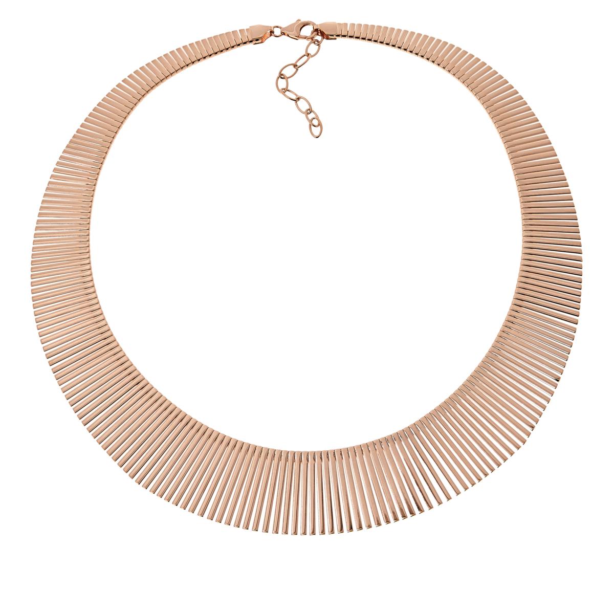 Bellezza Bronze Rosetone Cleopatra Necklace, 17"
