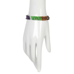 Jay King Multicolor Turquoise and Jarosite Bead Stretch Bracelet, 7-1/2"
