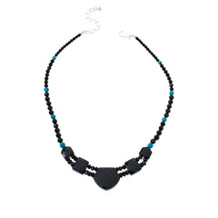 Jay King Sterling Silver Chilean Turquoise & Chalcedony Reversible Necklace,