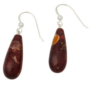 Jay King Sterling Silver Leopard Quartzite Drop Earrings.