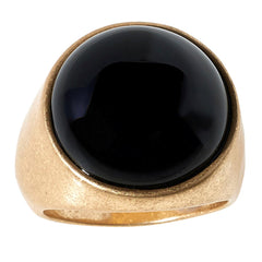 Marla Wynne Goldtone Cabochon Ring, Size 5