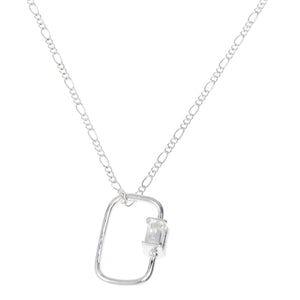 Herkimer Mines Silvertone Brass Unlocked Legend Necklace, 19"+2"