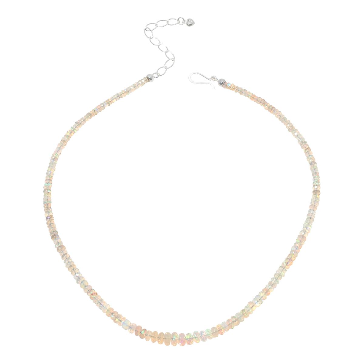 Jay King Sterling Silver Ethiopian Glacier Opal Necklace, 19"