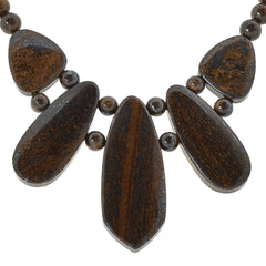 Jay King Sterling Silver Old Copper Amphibole Necklace, 18"