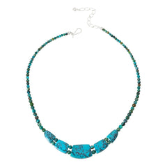 Jay King Sterling Silver Azure Peaks Turquoise Necklace, 18"