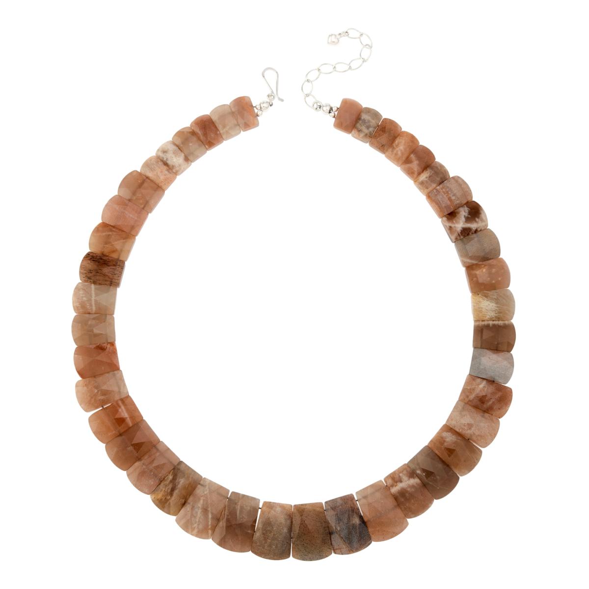 Jay King Sterling Silver Multicolor Orthoclase Necklace, 19"