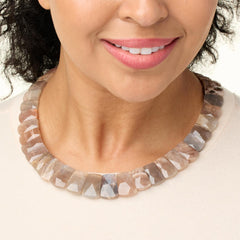 Jay King Sterling Silver Multicolor Orthoclase Necklace, 19"