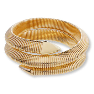 Bellezza Bronze Tubogas Coil Bracelet, 7"
