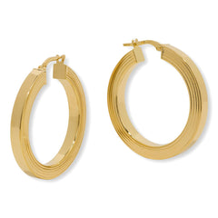 Bellezza Bronze Hollow Hoop Earrings.