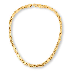 Bellezza Bronze Diamond-Cut Byzantine Chain Necklace,  21"