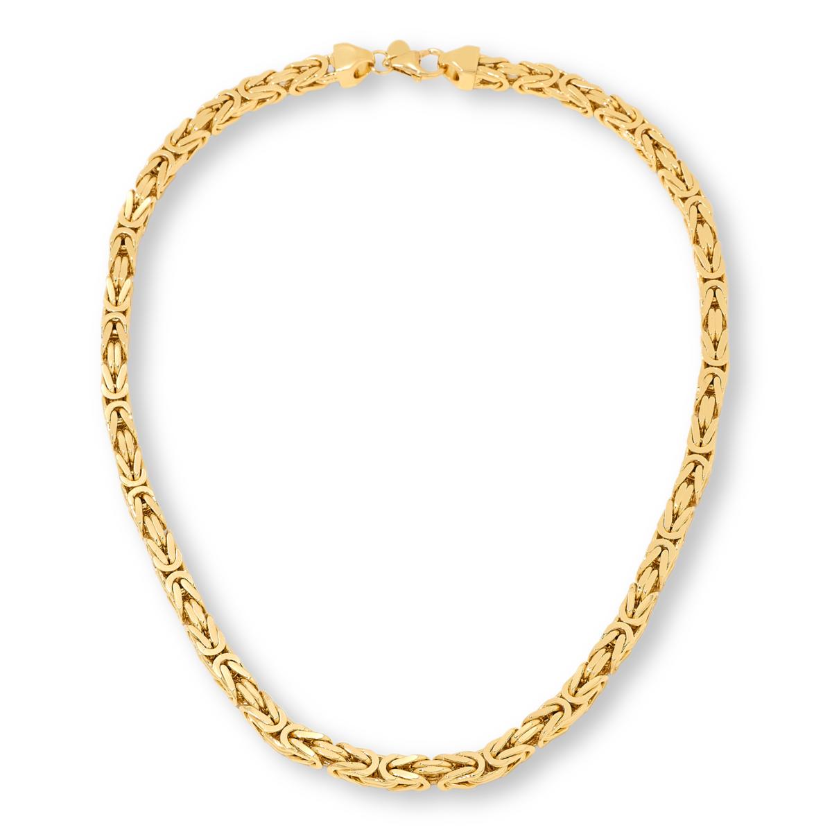 Bellezza Bronze Diamond-Cut Byzantine Chain Necklace,  21"