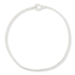 Imperial Silver Diamond-Cut Sterling Silver Wheat Necklace,  18"