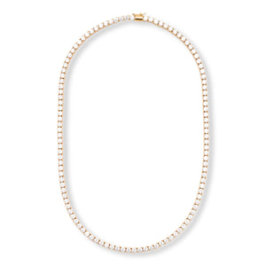 Absolute 4mm Round Magnetic Clasp Tennis Necklace, 20"