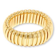 Bellezza  Bronze Tubogas Polished Band Ring, Size 10