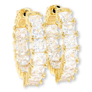 Absolute Goldtone Princess-cute Hoop Earring
