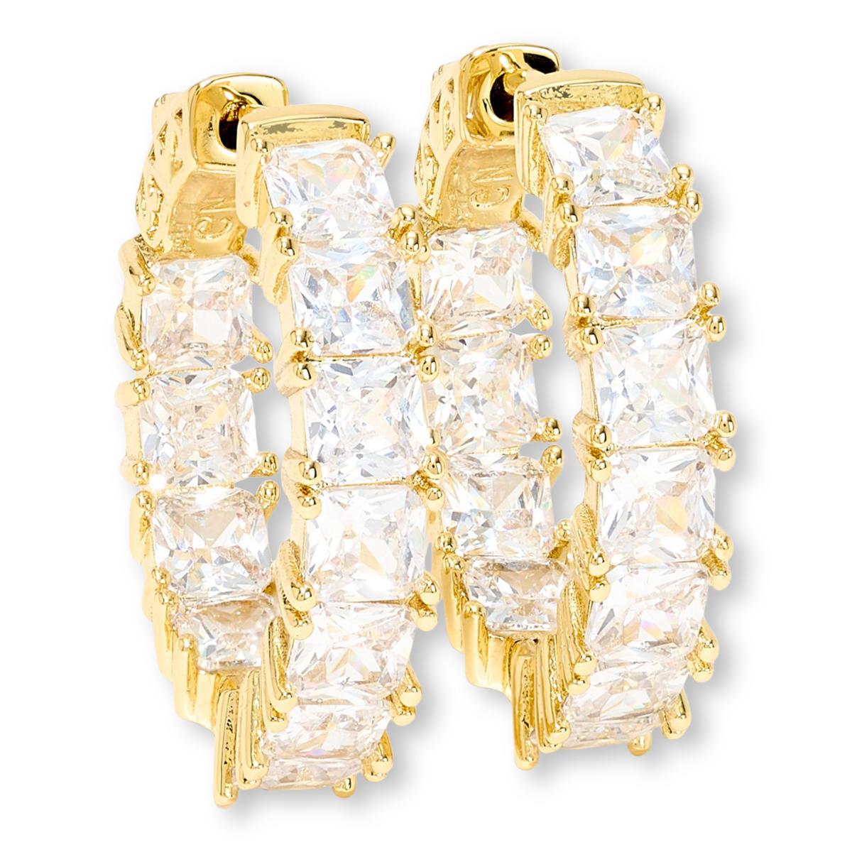Absolute Goldtone Princess-cute Hoop Earring