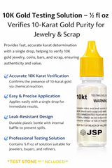 10K Gold Testing Solution – Jewelry & Scrap Gold Purity Determiner – 12 Bottle Bulk Pack (½ fl oz Each)