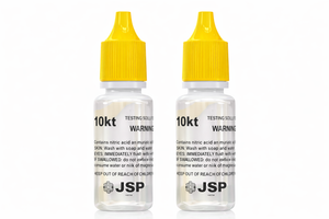 10K Gold Testing Solution – Jewelry & Scrap Gold Purity Determiner – 2 Bottle Pack (½ fl oz Each)